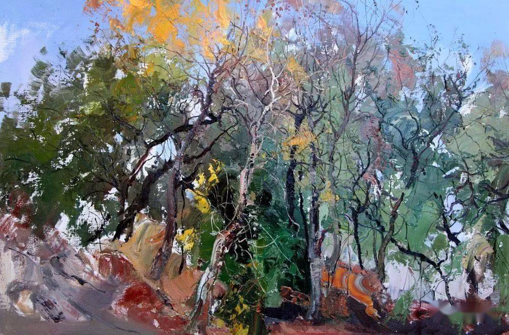 张延昭 帽儿山风景作品_黑龙江省_油画_创作员