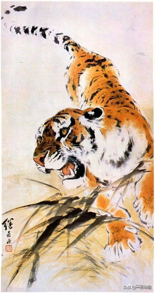 图文揭秘刘继卣笔下的狮虎豹是如何画成的_步骤_着色_身体