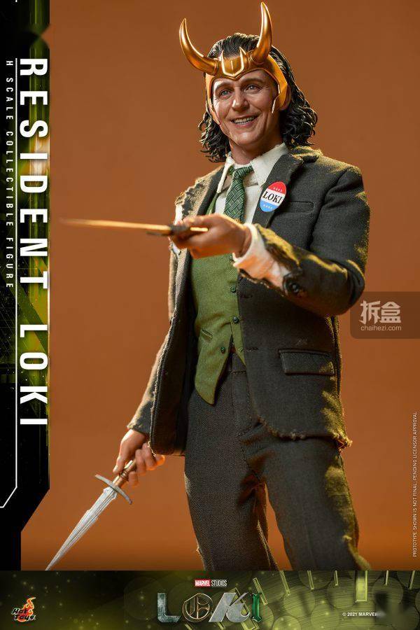 珍藏版HOTTOYS 1/6 洛基 总统洛基LOKI TMS066 1/6可动人偶