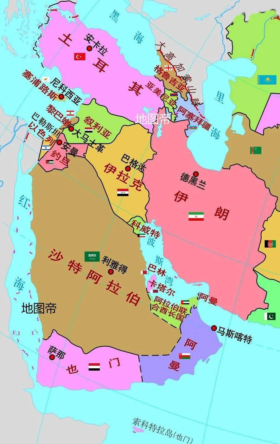 沙特地图位置图片