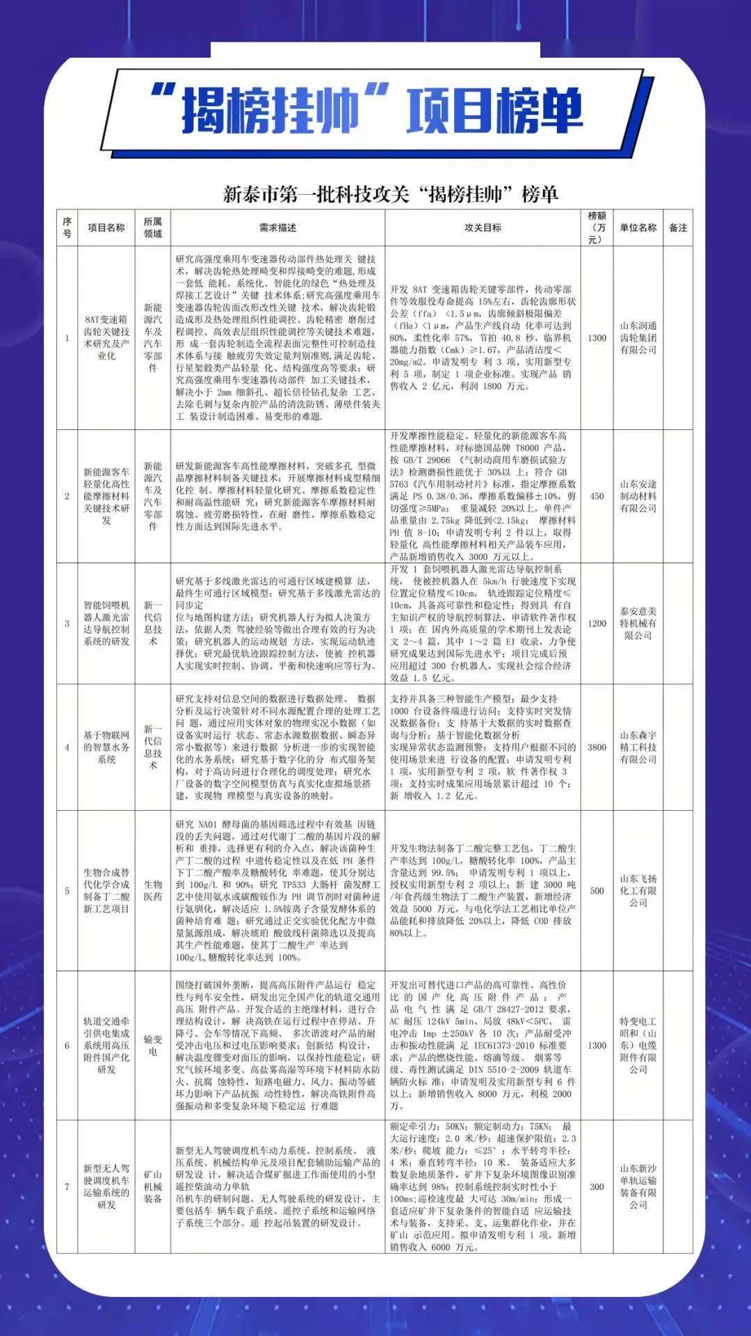 揭榜挂帅榜单模板图片