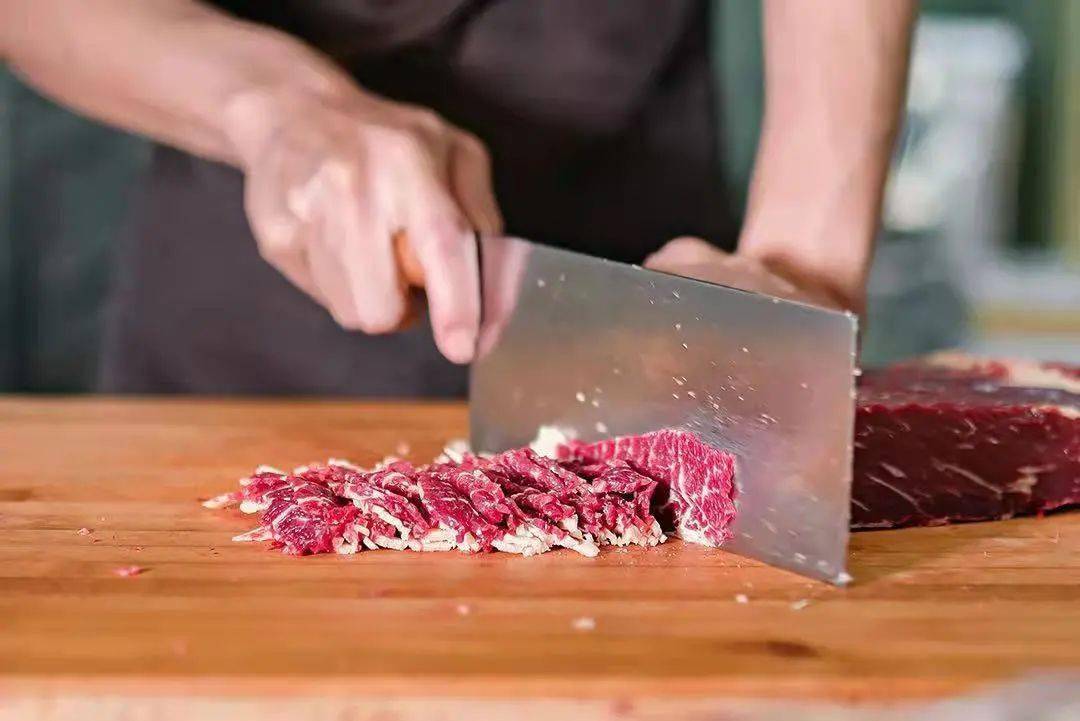 怎样切牛肉图片