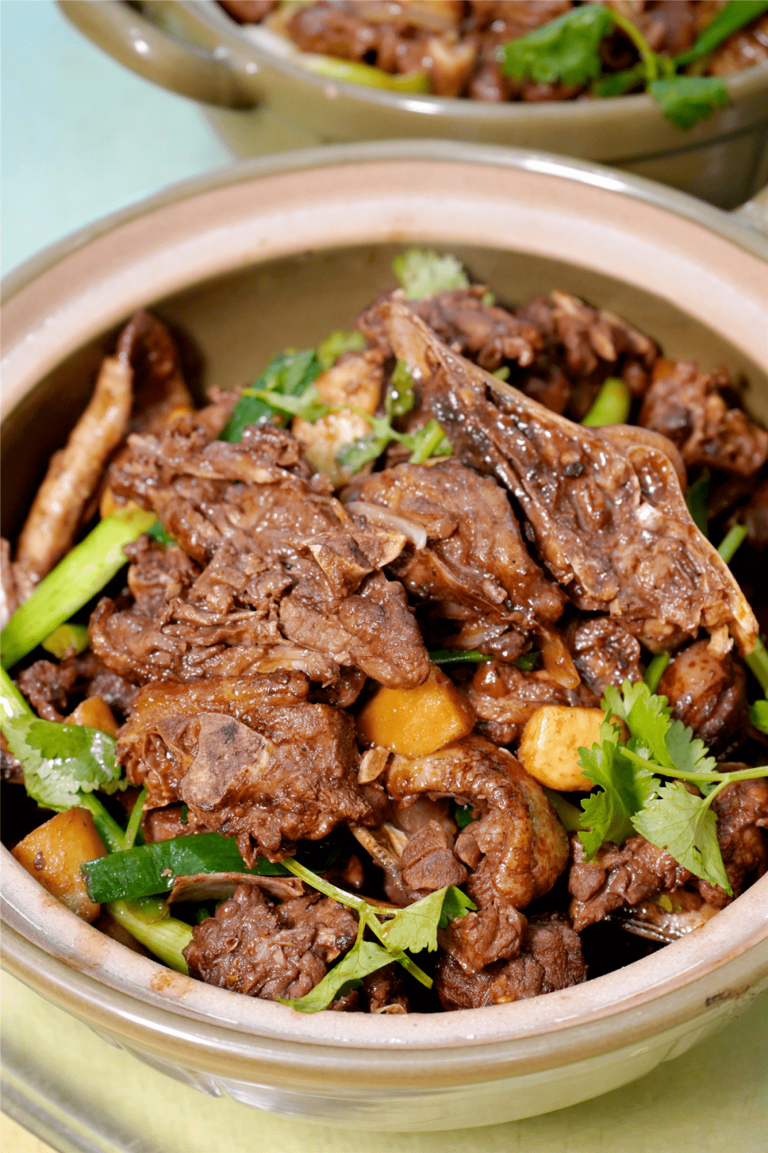 乸鹅草稻统传清远稻草鹅乸煲②肉质皮香肉嫩,嚼起来鲜甜细腻有弹性