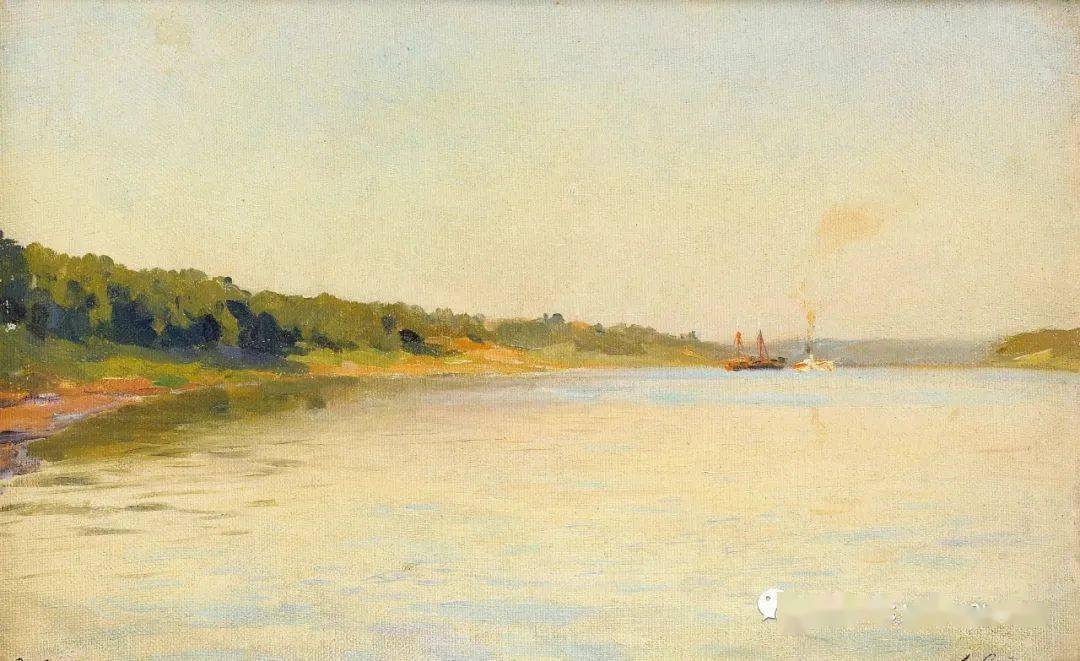 油画大师——列维坦画作欣赏(40张高清图)_俄罗斯_风景画_诗意