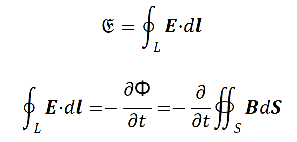 的微分和对ds的积分可以交换顺序:代入,即:负号的来源是因为楞次定律