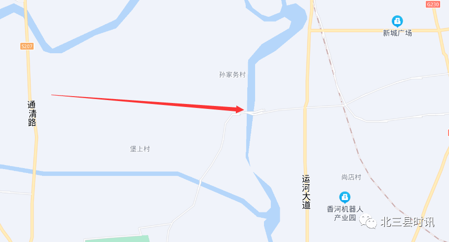 明确的大厂厂通路,三河神威北大街,香河安石路和通宝路4条跨界公路