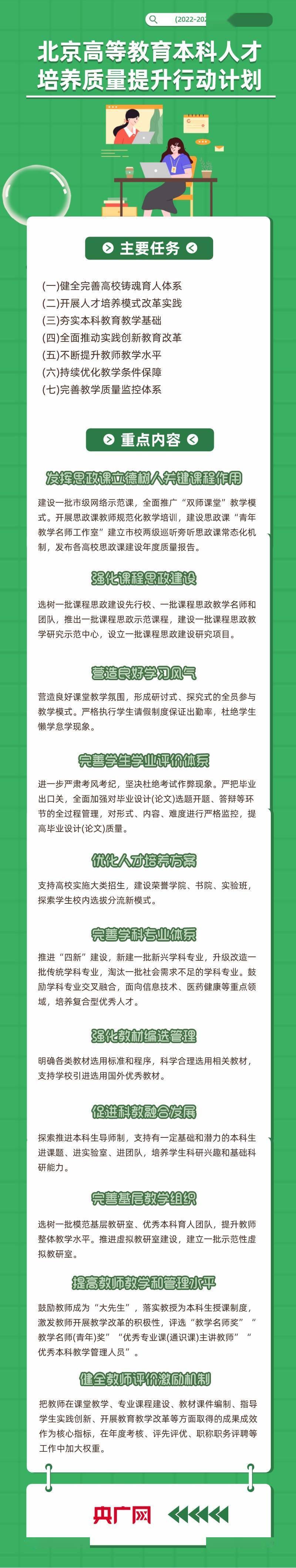 质量|本科人才如何培养？北京市教委发布人才培养质量提升行动计划