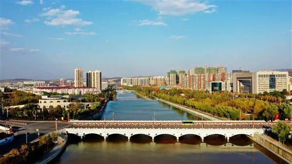 松溪河从昔阳县城穿城而过.