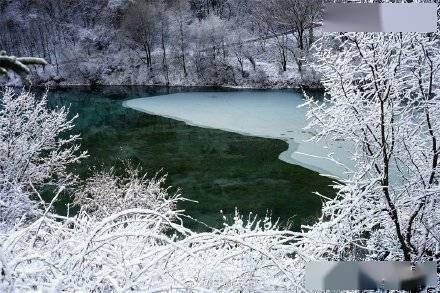 雪后官鹅沟比水墨画还美