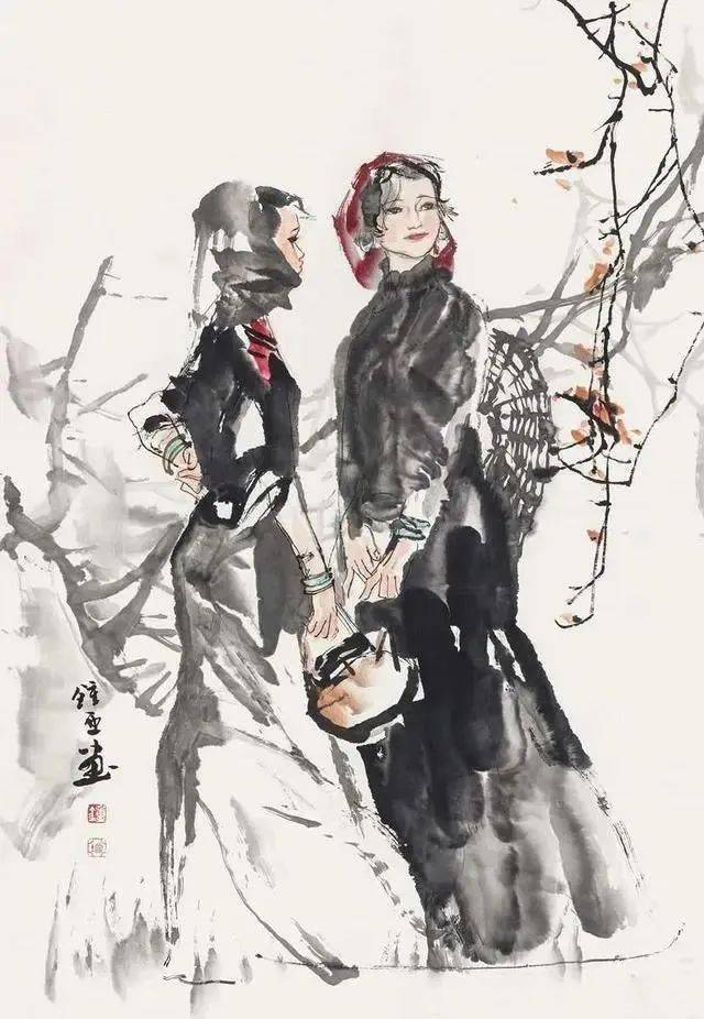 这人物画,好鲜活!_钟增亚_国画_作品