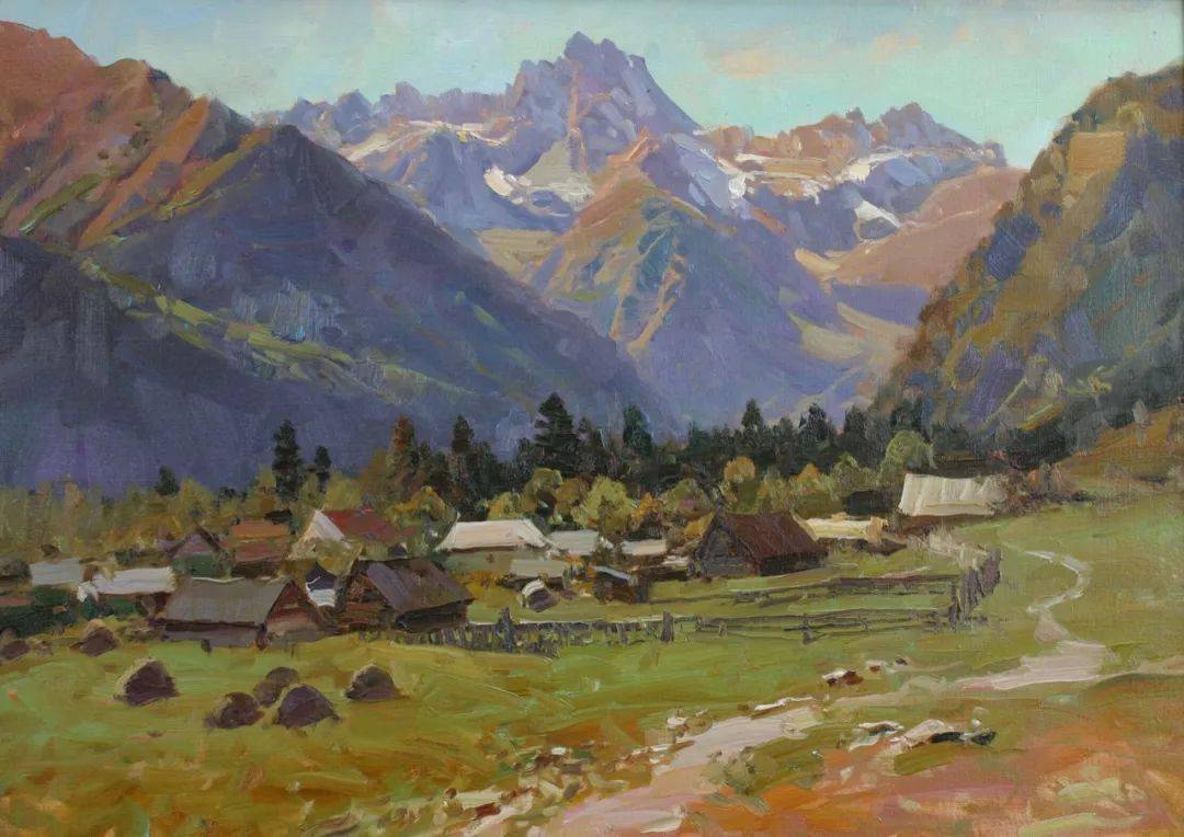 【艺术】俄罗斯画家亚历山大·巴比奇的作品_油画_布留洛夫_风景