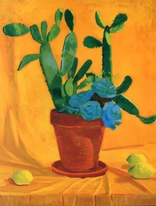 写生啦大卫霍克尼花卉