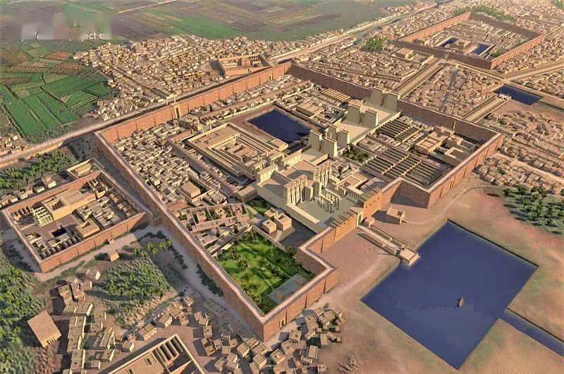 卡纳克神庙复原画08jean-claude clovin在努比亚的阿布辛拜勒神庙中