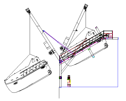 救生艇架结构图解图片