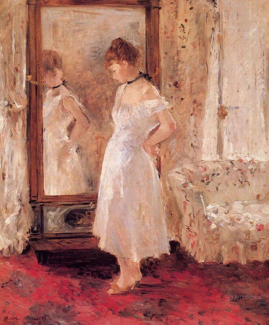 法国印象派女画家贝尔特·莫里索人物油画作品欣赏_berthe_morisot