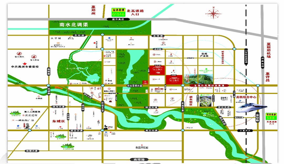 禹州颖北新区地图图片