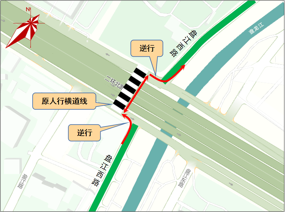 二环北路-盘江西路交叉口区位图