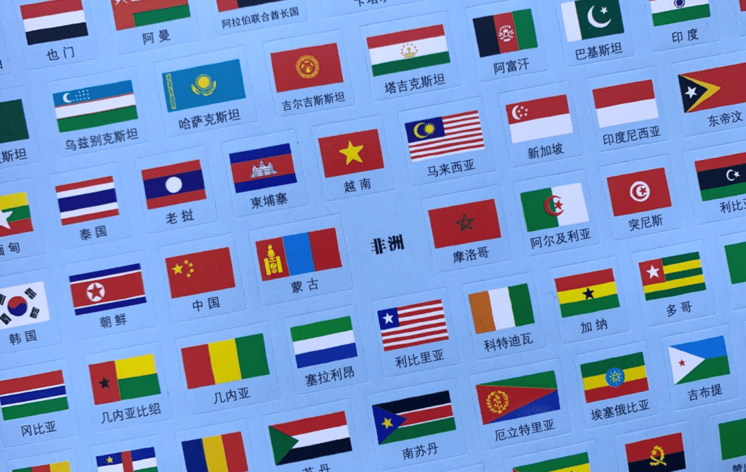 世界各国国旗地图图片