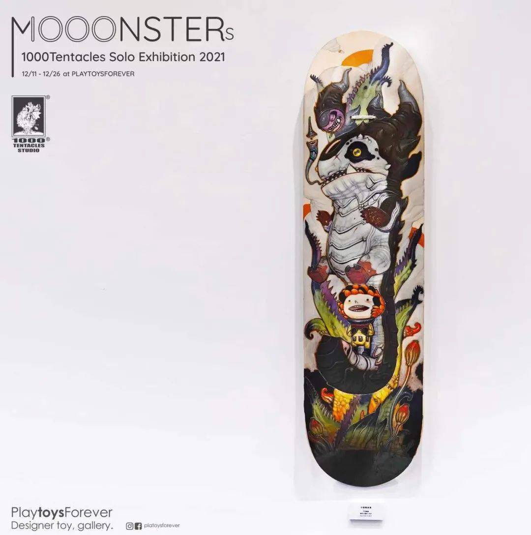 个展|MOOONSTERS – 1000Tentacles 台北个展 2021，天马行空的怪兽世界！