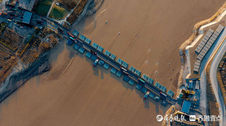 济南东大浮桥,漂在黄河上的美丽彩带
