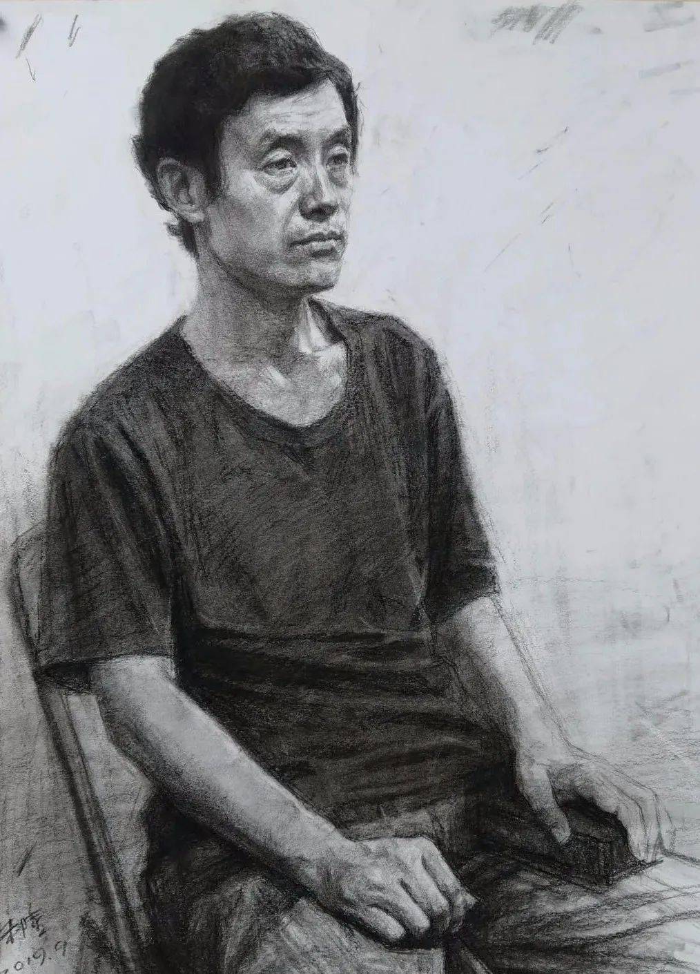 朱隆素描,速写作品精选_芥子园_画谱_中国