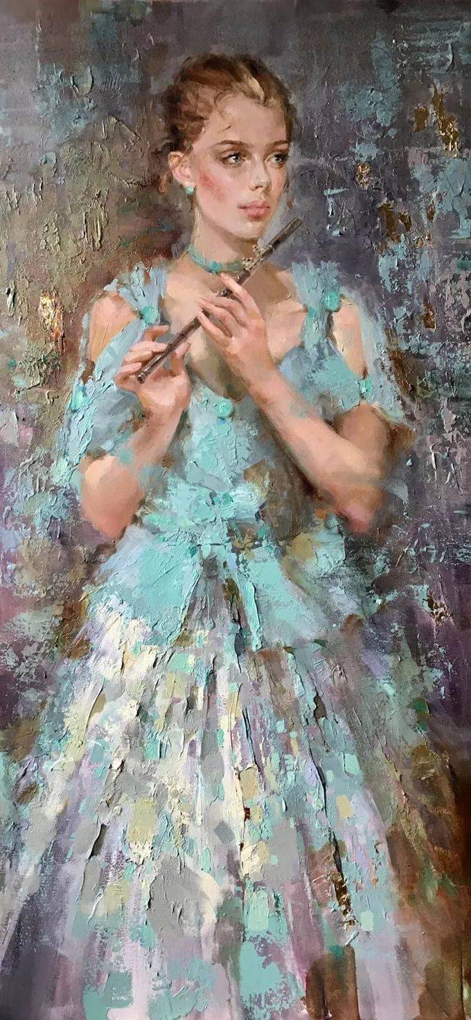 惊艳脱俗的美~乌克兰画家艾琳·谢里女性人物油画作品欣赏!