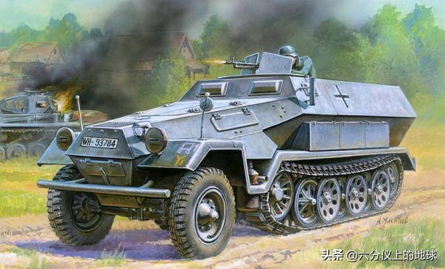二战兵器全集陆上斯图卡德国sdkfz251半履带装甲运兵车