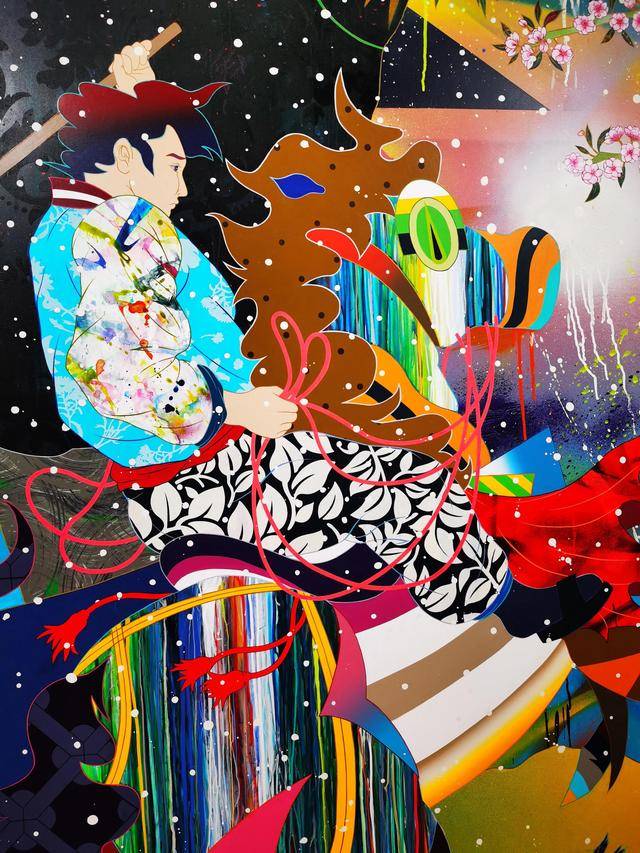 二十一世纪现代浮世绘里的花美男_色彩_松山_荧光