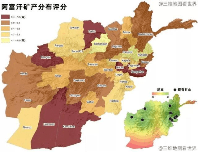 美国地质调查局曾在2011年对阿富汗的矿产资源进行了全面调查,称