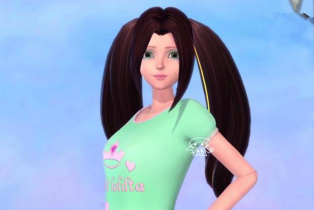 也因此错过了在叶罗丽娃娃店缔结契约的机会,平时的她低扎着双马