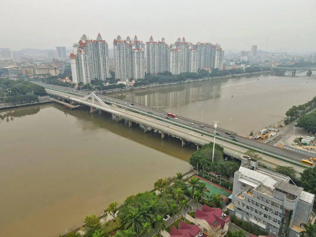 沙溪大桥扩建工程已完工开通试运行计划明年四月新旧桥梁全幅通车