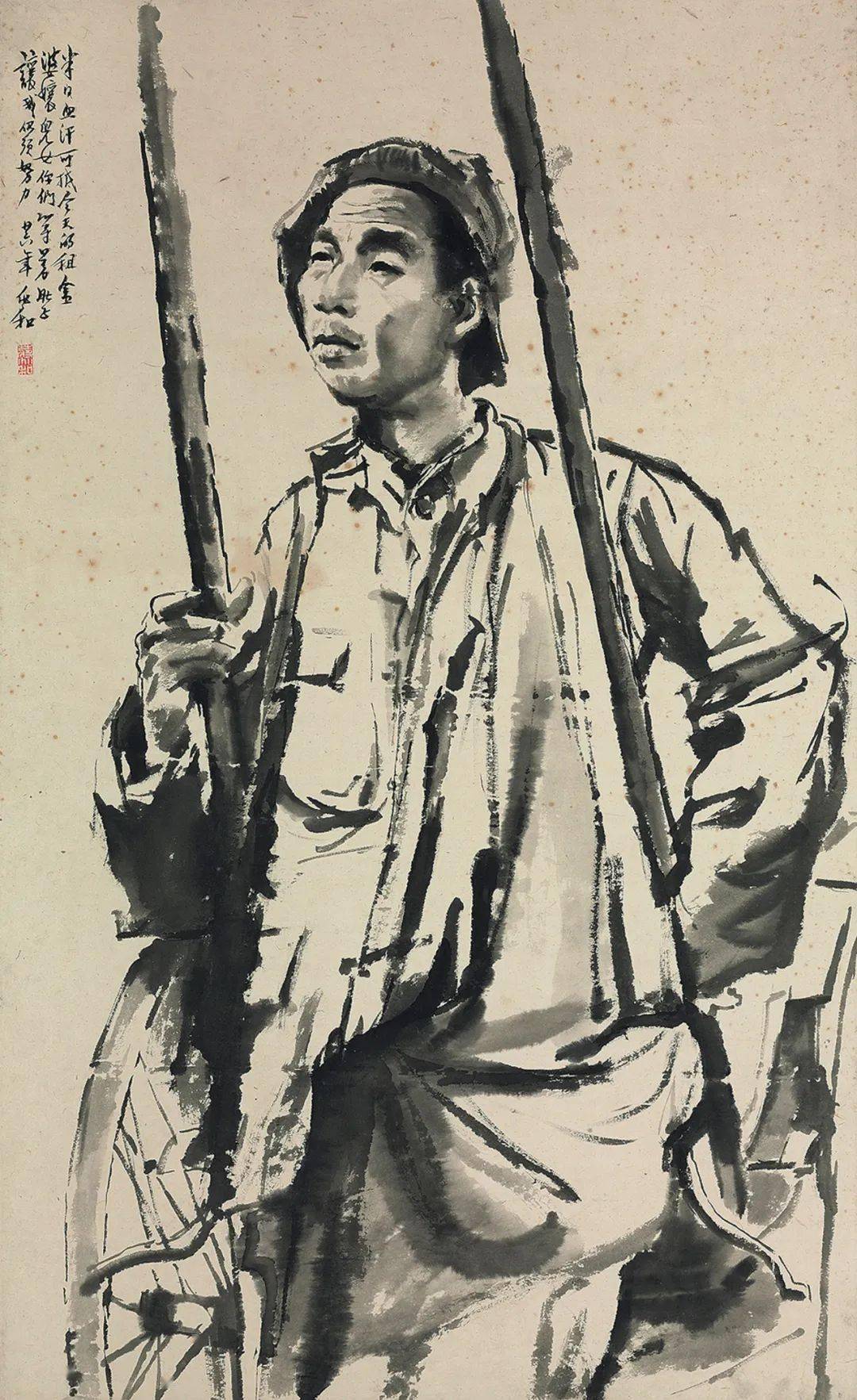 品读蒋兆和感动半世纪的水墨人物栩栩如生