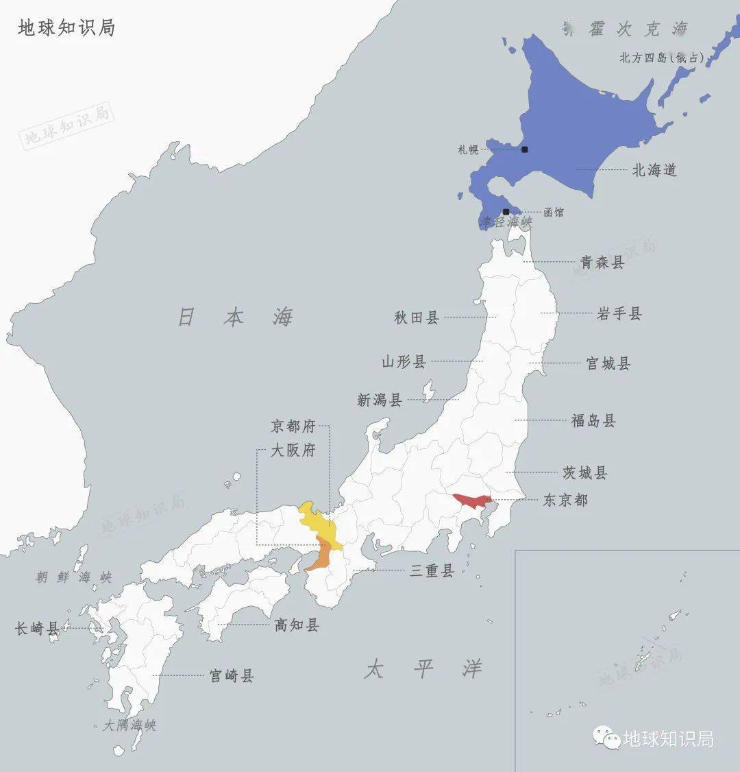 并非全部也是日本历史上最晚并入日本的大岛屿北海道是其中面积最大的