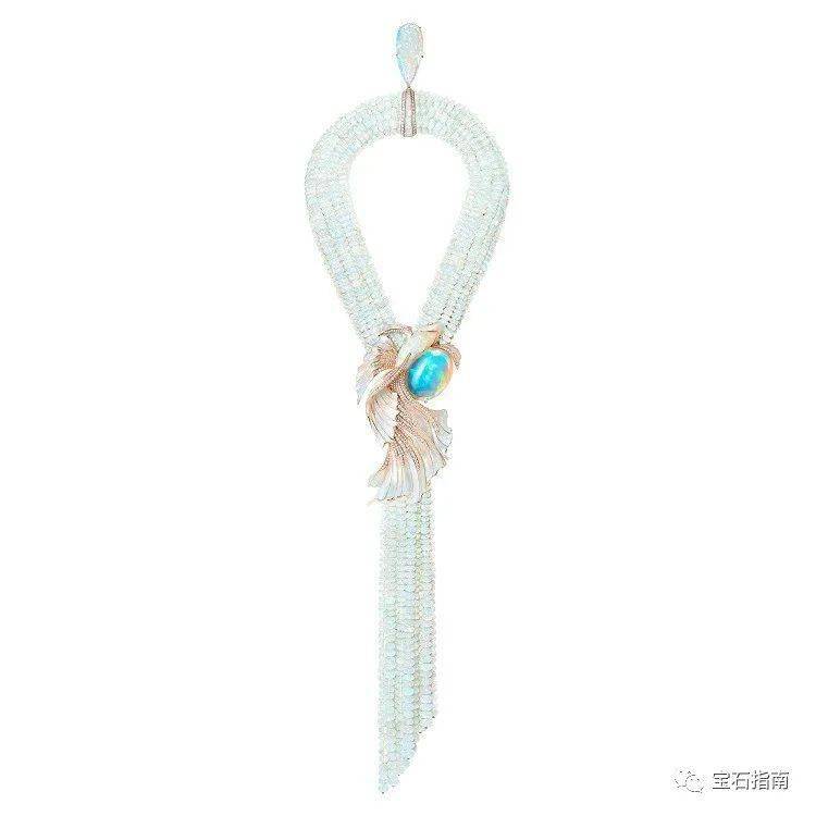 鉴赏boucheron高级珠宝欣赏opalescence白欧泊项链