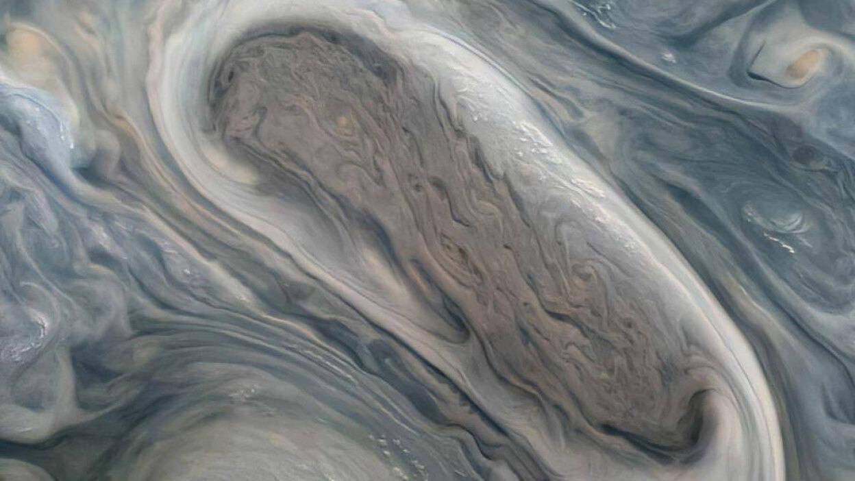 来自|NASA 朱诺号捕捉到木星最新图像，并录下来自木卫三的声音