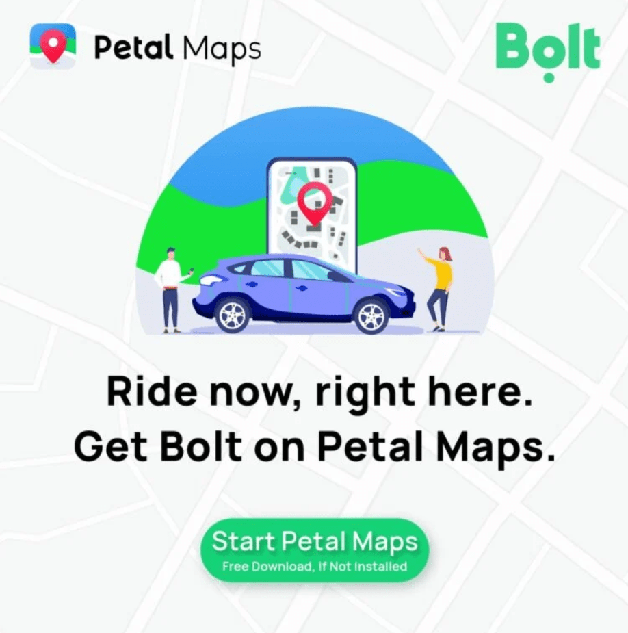 地图|华为花瓣地图在欧洲和非洲集成 Bolt 打车服务