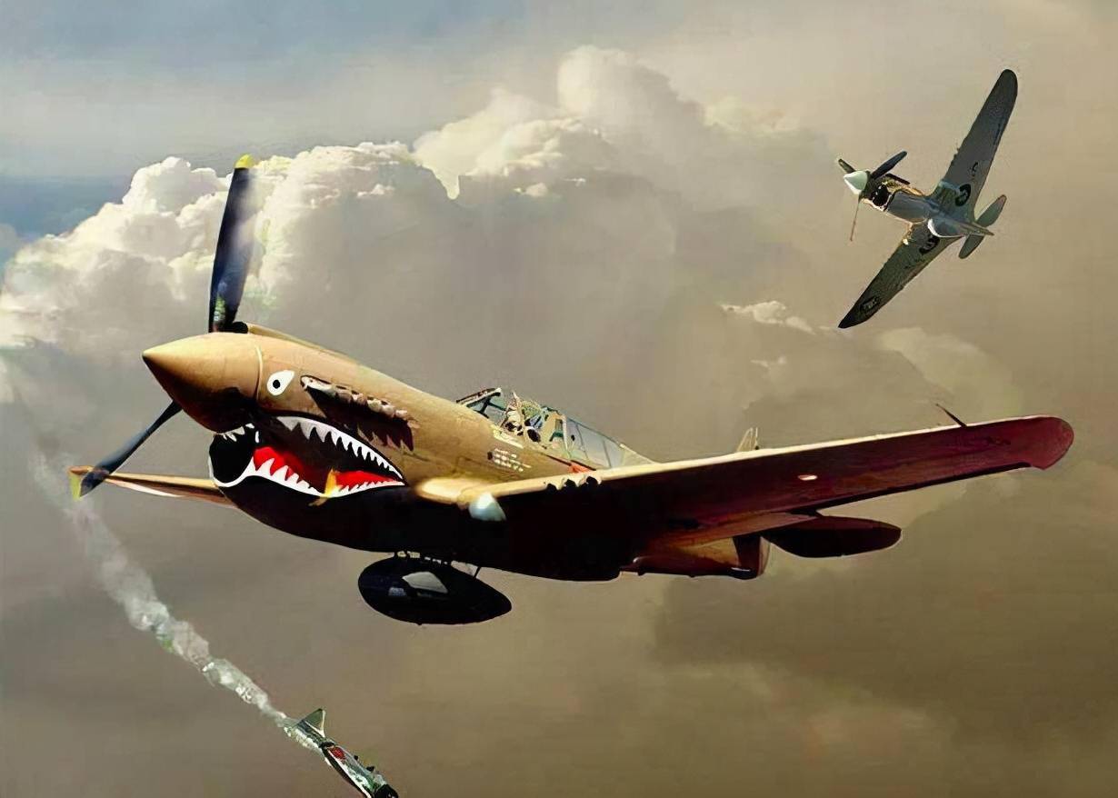 飞虎队来华80周年下p40在华高调首秀首战重创日本轰炸机