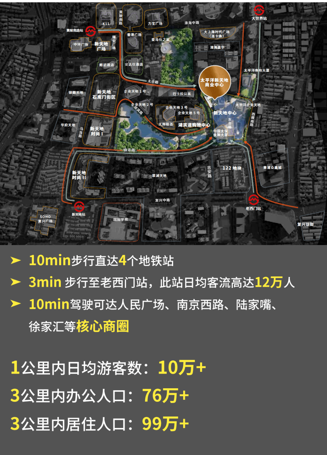 世界级经典地标太平洋新天地商业中心地处上海新天地太平桥板块东片区