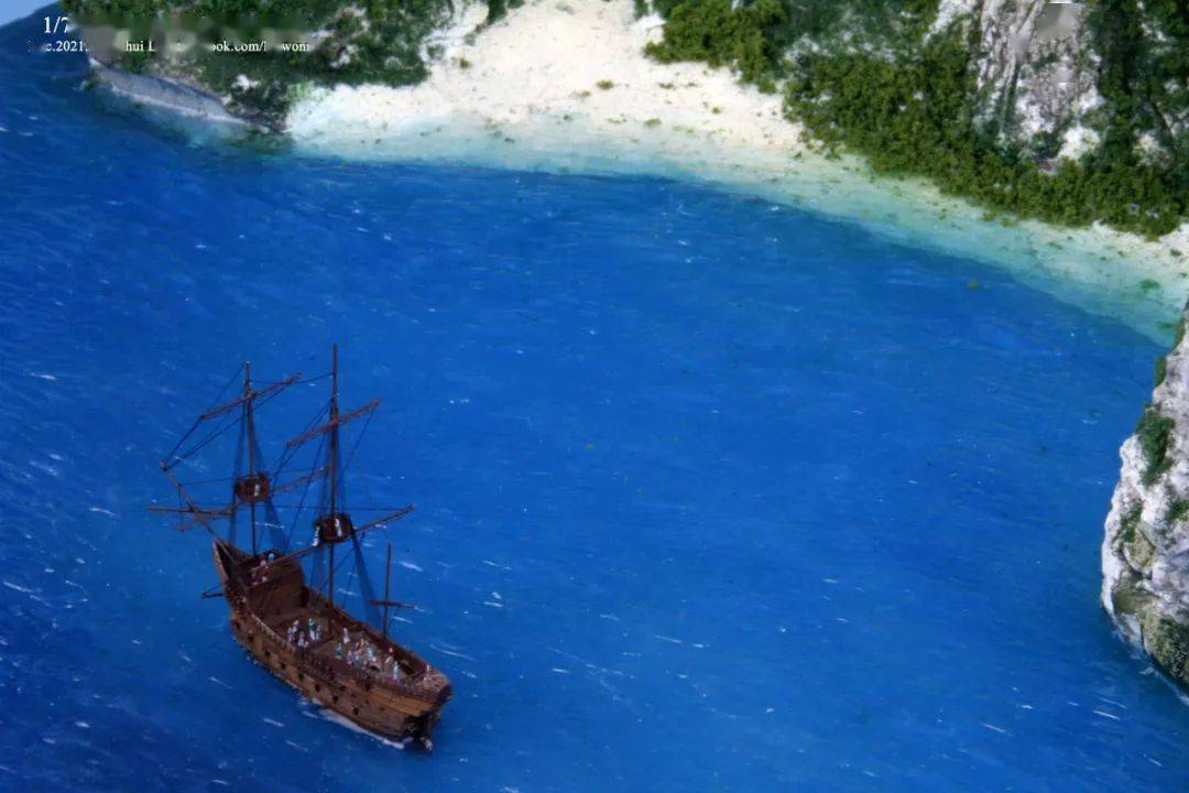发现了不老泉的西班牙皇家海军战舰圣地亚哥号