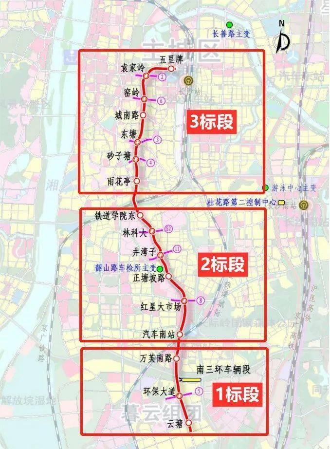 長沙地鐵1號線北延線又近一步還有6號線7號線