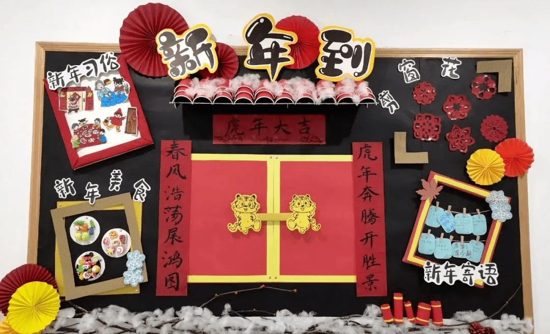 幼儿园虎年主题墙环创