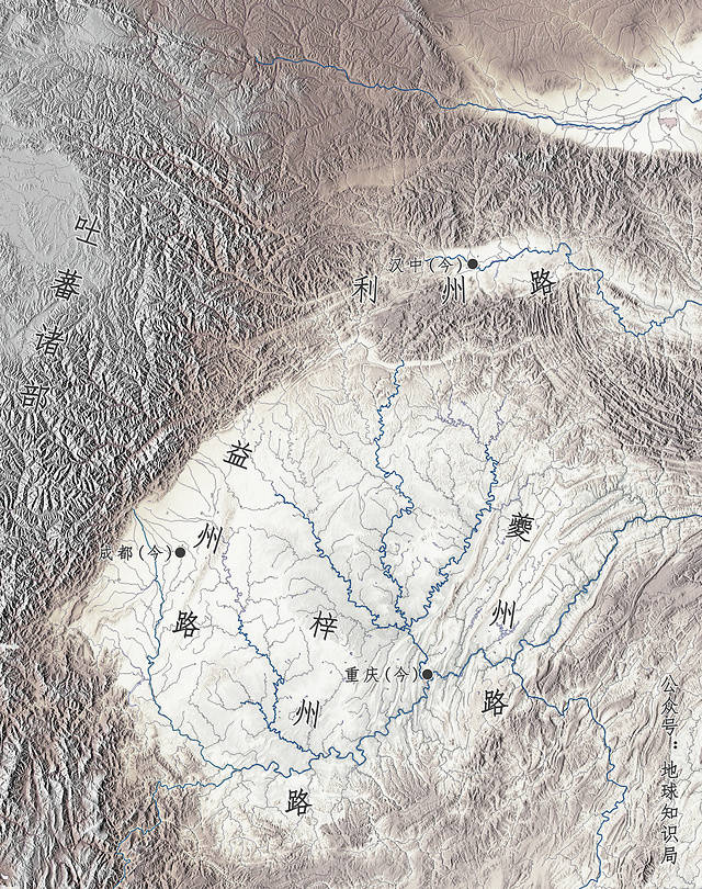 四川的山脉分布图图片