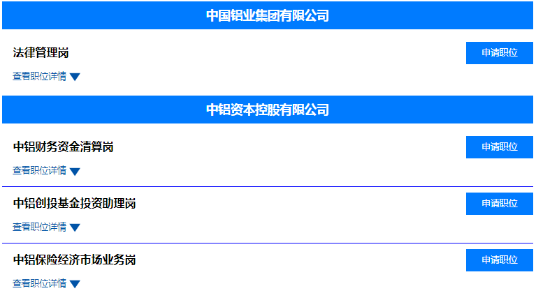 世界500強央企中國鋁業集團22校招啟動