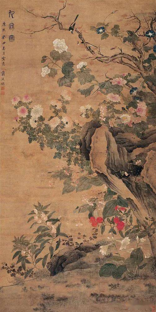 セール限定SALE掛軸　王素 （1794-1887年）　『画竹』　銘 落款 あり　52歳の作　清時代　中国の購入証明書付き　中国美術　中国掛軸 掛軸