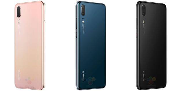 华为p20系列定妆照曝光外形锁定刘海屏渐变色成为行业新风尚