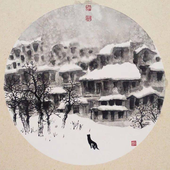 诗意空灵:赵春秋冰雪小品读后_创作_画面_笔墨