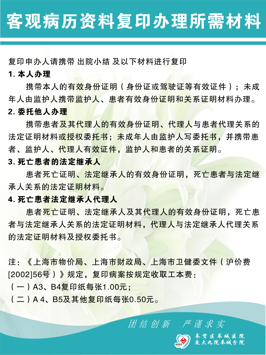 但需帶好辦理者的身份證,患者的身份證和患者的委託書,具體見下圖.