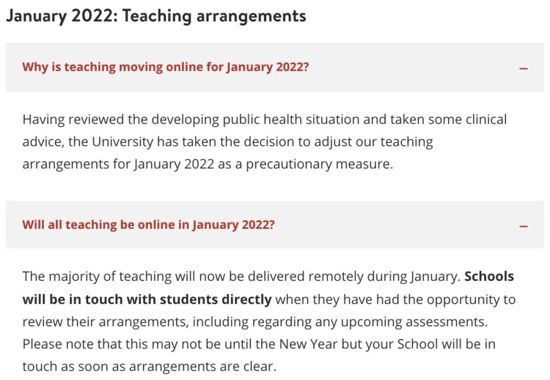 兰卡斯特|官宣！11所英校更新2022开学安排，英格兰新年前不采取新措施！