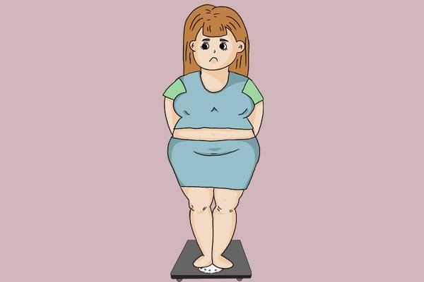 卡通肥胖女孩子图图片