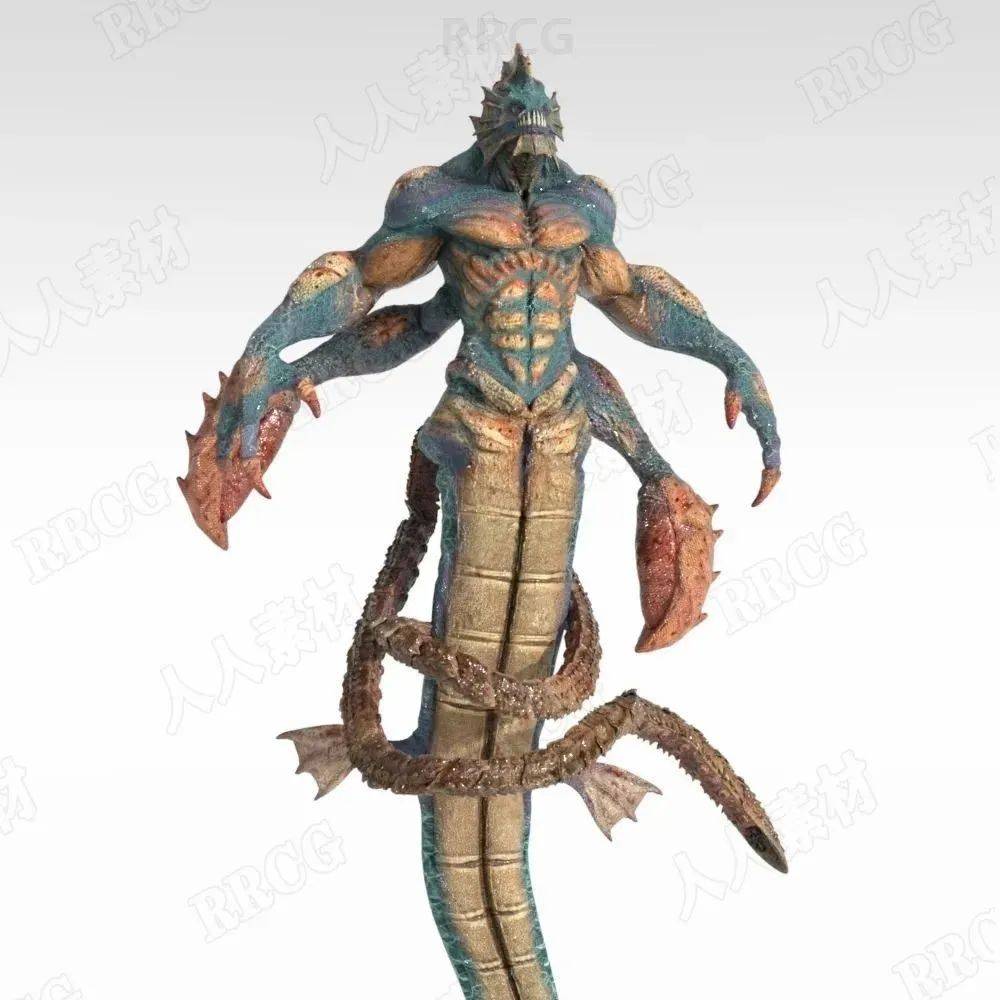 科幻海洋巨型怪兽角色3D模型合集_人人_素材_搜索